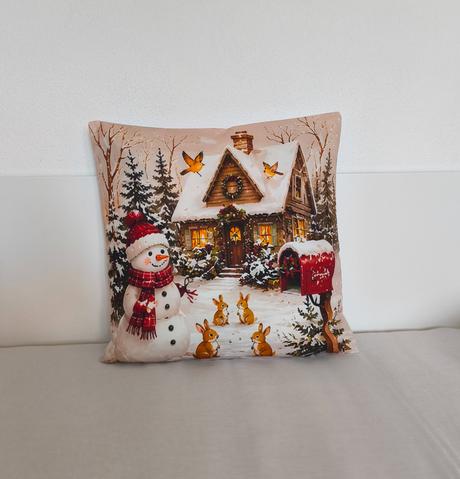 Vianočna obliečka na vankúš, šírka (cm): 40,dĺžka (cm): 40