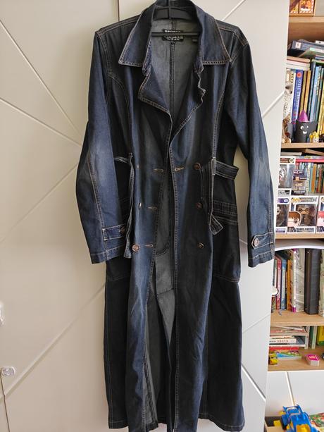 Dámsky tenký riflový kabát, l