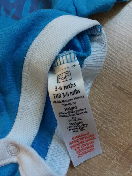 Chlapčenské body mamin malý šampión, f&f,68