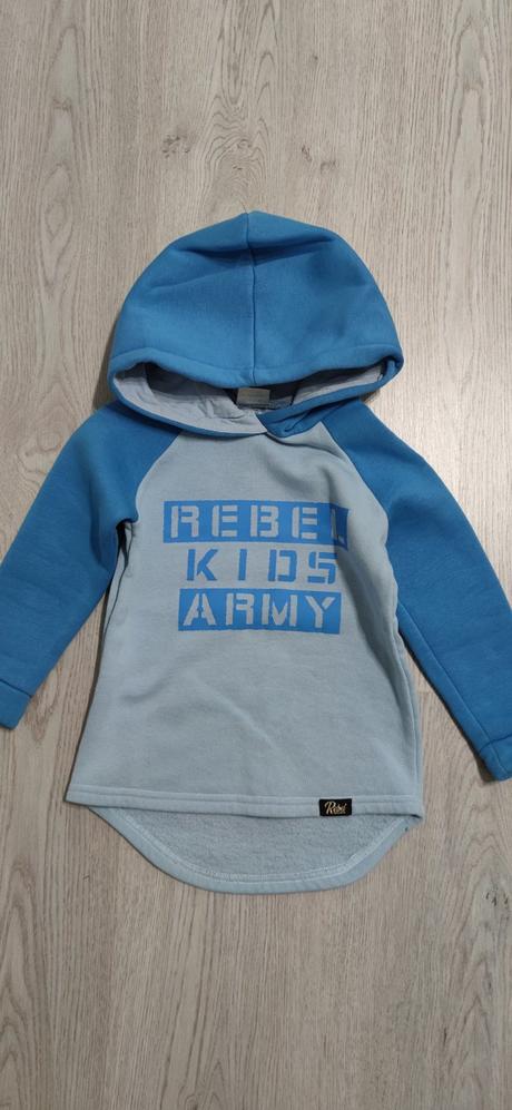 Mikina zateplená rebel 98 a 104, rebel kids,98