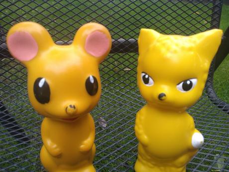 Retro gumenne hračky - 8 eur,