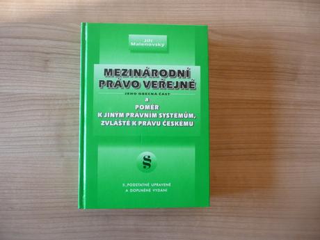 Mezinárodní právo veřejné - jiří malenovský,
