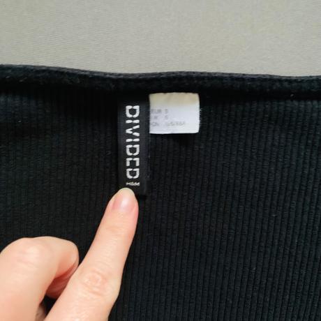 Elastický krátky top, h&m,s