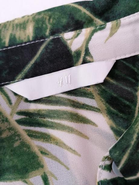 Blúzka s listami, h&m,s