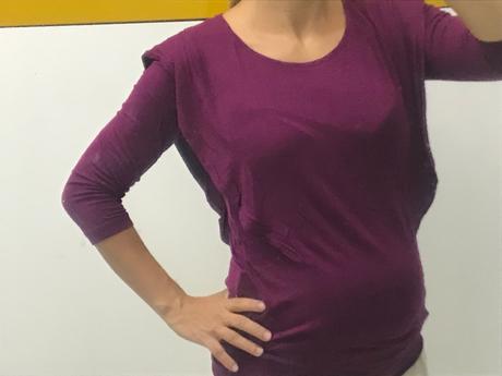 Nenosene tehotenské tricko s volanmi, s