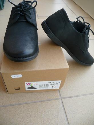 Spoločenské topánky s anatomickou koženou stielkou, wojtylko,40