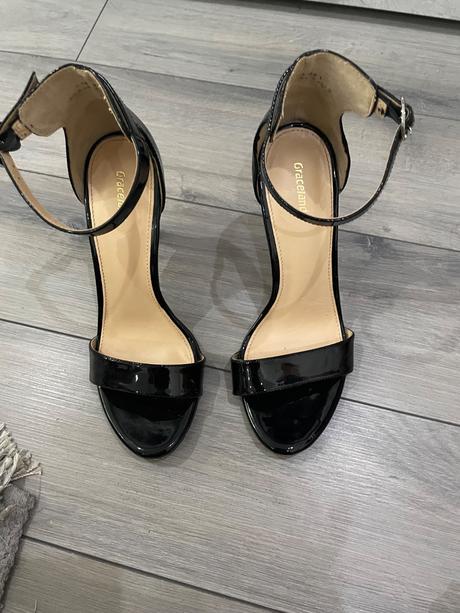 Čierne sandále vysoké, graceland,40