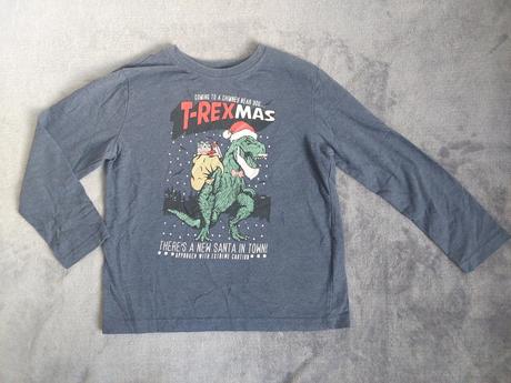 Vianočné tričko t-rex veľ.122, 122