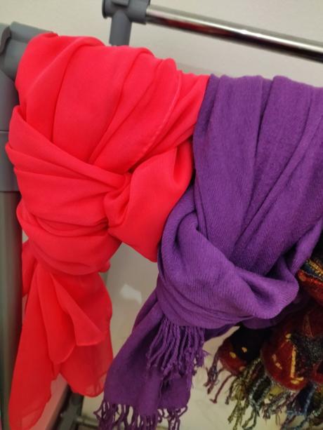 Šatky rôzne farby/vzory, 