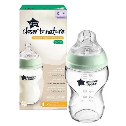 Tommee tippee kojenecká fľaša sklenená ctn 0m+, 26, tommee tippee