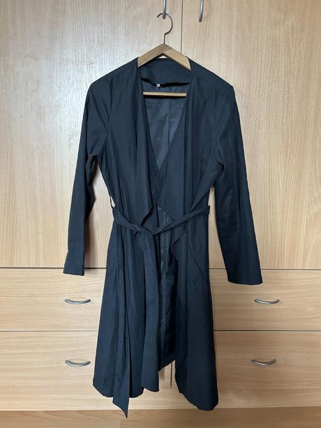 Čierny letný trenčkot/kabátik, m