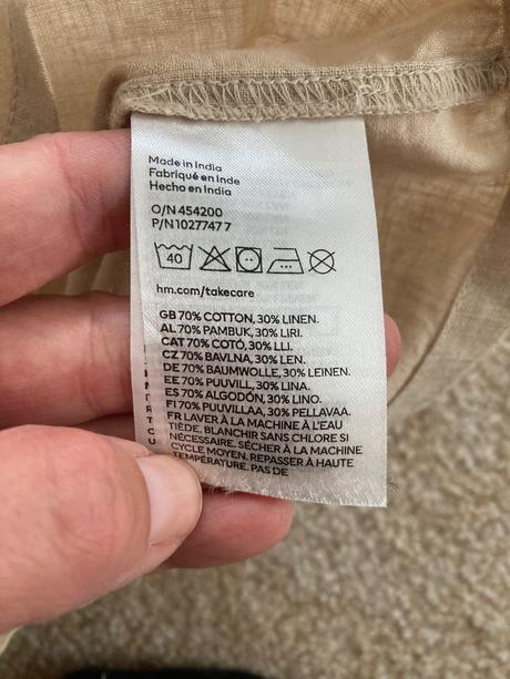 Bavlneno lanove kratasy a tricko hm, h&m,116