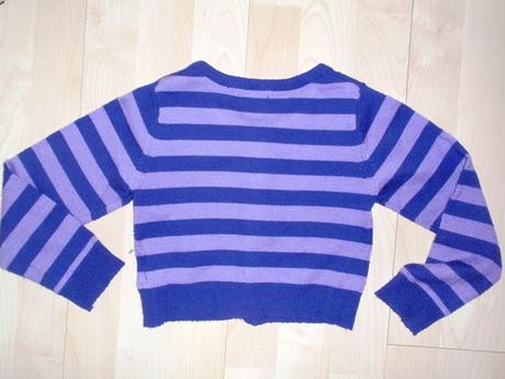 Fialový svetrík - bolerko, 110