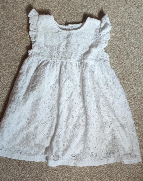 Biele madeirové šaty 92, f&f,92