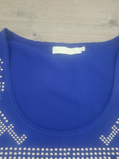 Modra bluzka bez rukavov, m