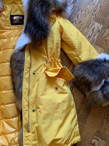 Damsky extravagantny kabat kozuch vetrovka, m