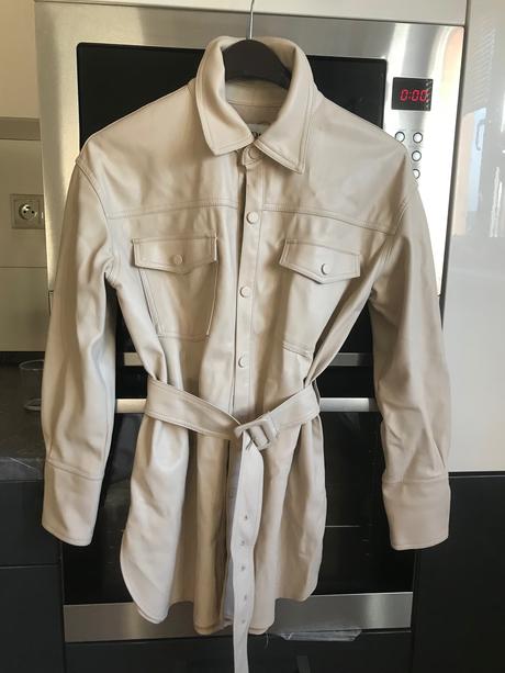 Zara koženková košeľa, zara,s