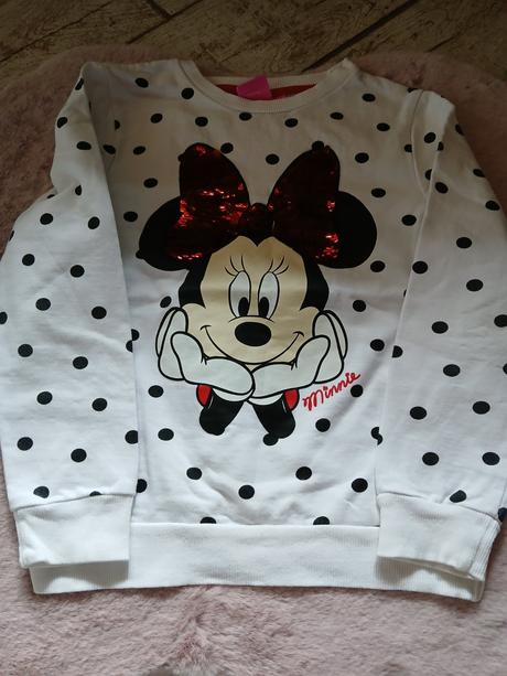Komplet minnie tricko+mikina+sukna, disney,134