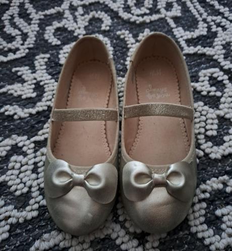 Balerinky zlaté, h&m,30