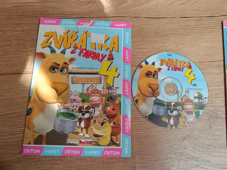 Dvd zviratka z farmy 1, 3, 4, 