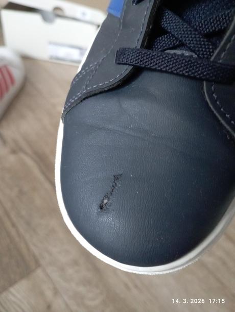 Tenisky biele + modré (už s poštovným), adidas,37