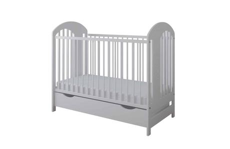 Detská postieľka so zásuvkou 120x60 cm, šírka (cm): 60,dĺžka (cm): 120