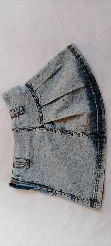 Riflová mini sukňa, 36