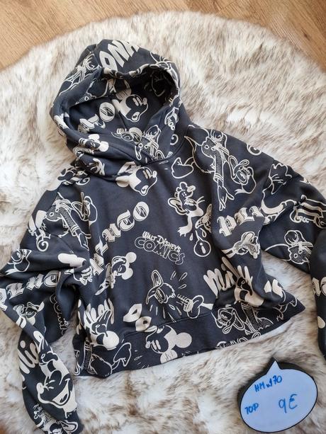 Crop top mikina, h&m,170