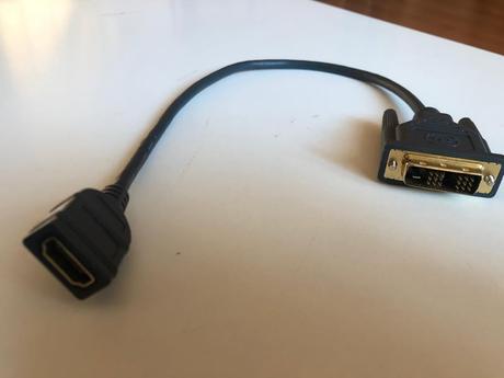 Kábel  dvi - hdmi prepojovací, tienený, 