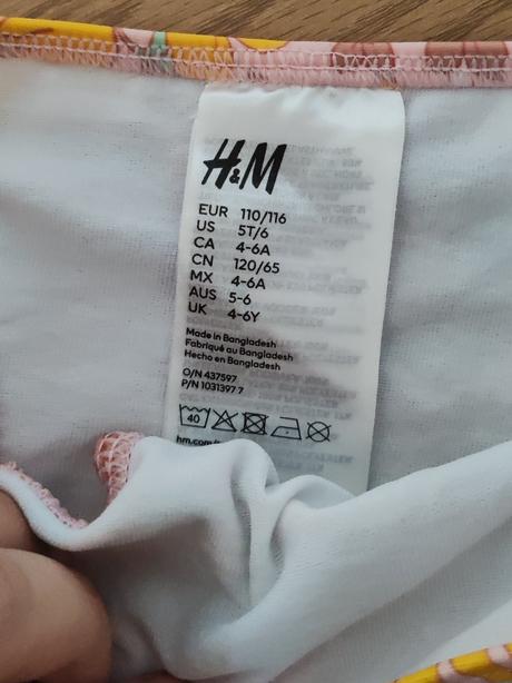 Plavky spodný diel, h&m,110