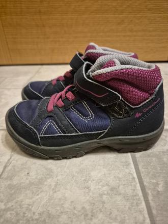 Treková obuv modrá pre dievča quechua 26, quechua,26