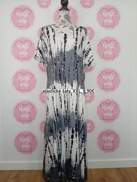 Elastické maxi šaty, xxl