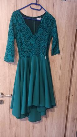 Dámske smaragdové saty, m