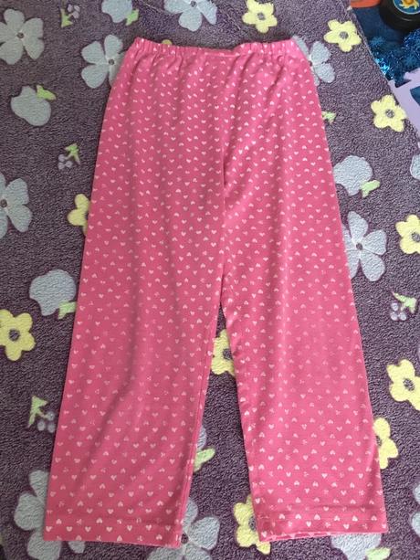 2x pyžamko - nohavice 104/110, fialove, ajs,104