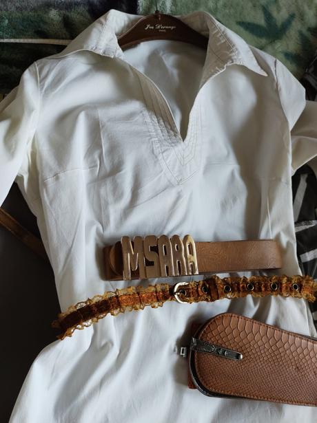 Bavlnená tunika +4 opasky, m