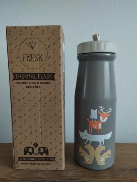 Nerezová termofľaša fresk 'lesné zvieratá',