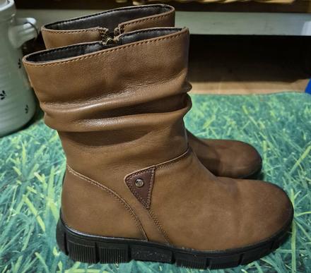 Cizmicky kozene velkost 37, vnutorna dlzka 24cm, 37