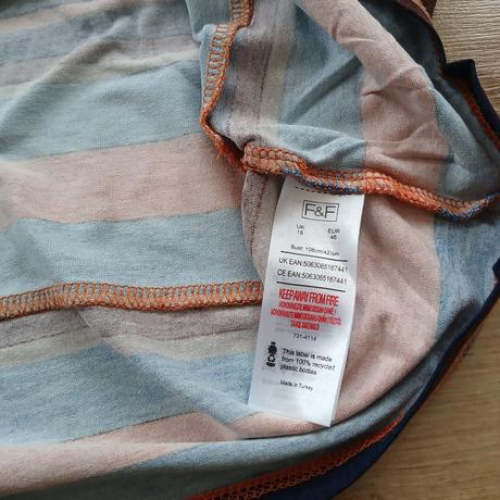 Pásikavé tričko f&f, f&f,46