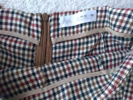 Kárované sukňošortky, zara,152