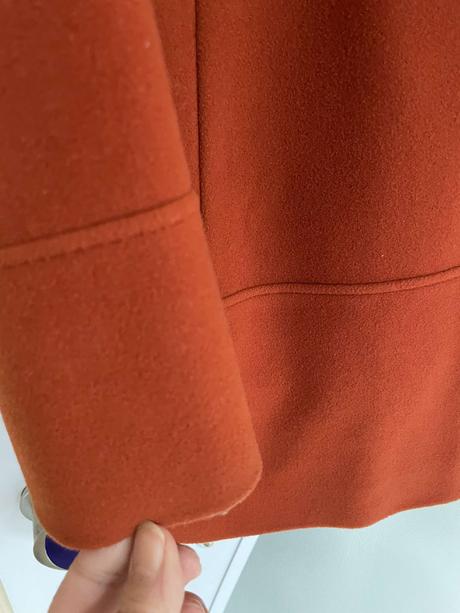 Vlnený kašmírový 3/4 kabát, xxl