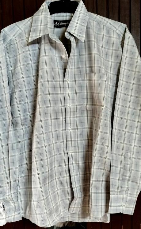 Pánska košeľa sivá kocka pre pánov, 38 - xxxl