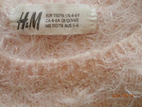 Pulover s mačičkou, h&m,116