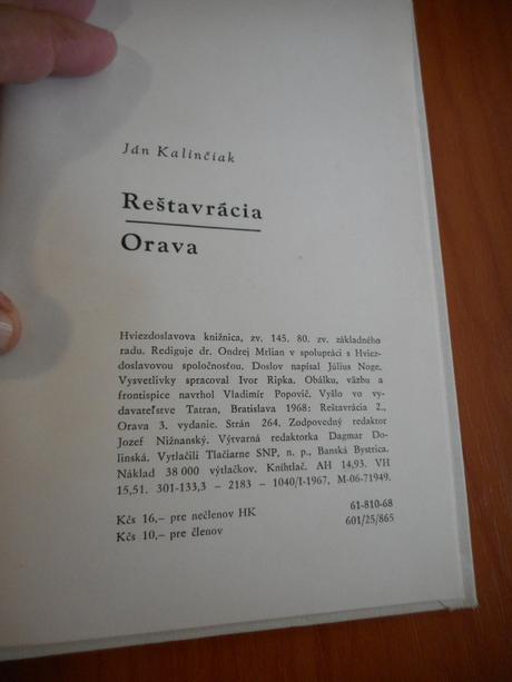 Reštavrácia, j. kalinčiak,