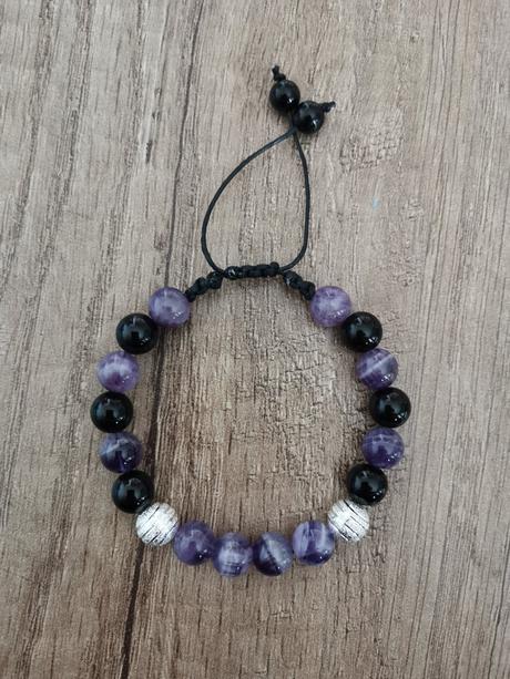 Ametyst náramok amon,