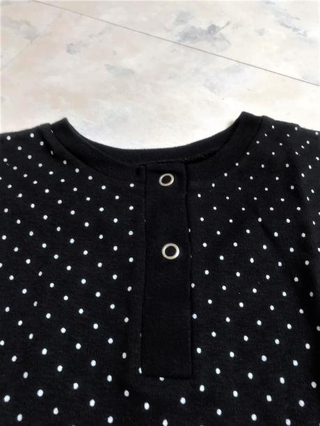 Bodkované bavlnené tričko, l