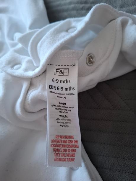 Biele pyzamko 74, f&f,74