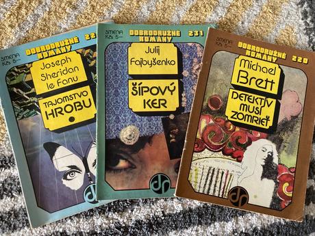 Dobrodružné romány 70te roky 3ks, 