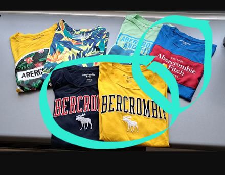 Tričká abercrombie&fitch 3ks, abercrombie&fitch,164