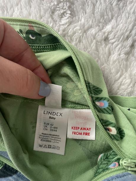 Zelenkaste pyzamo pavy lindex, lindex,62