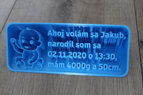 Tabuľka pre narodené dieťatko,
